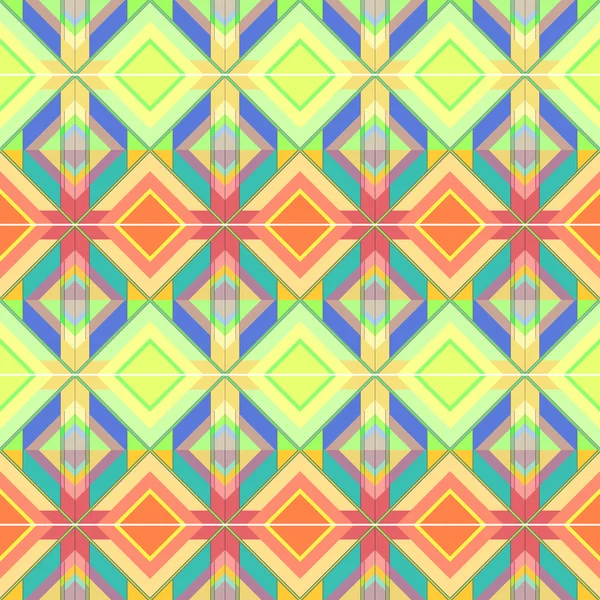 Fondo colorido inconsútil hecho de patrón azteca — Vector de stock