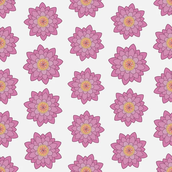 无缝的彩色背景作出的莲花 — 图库矢量图片