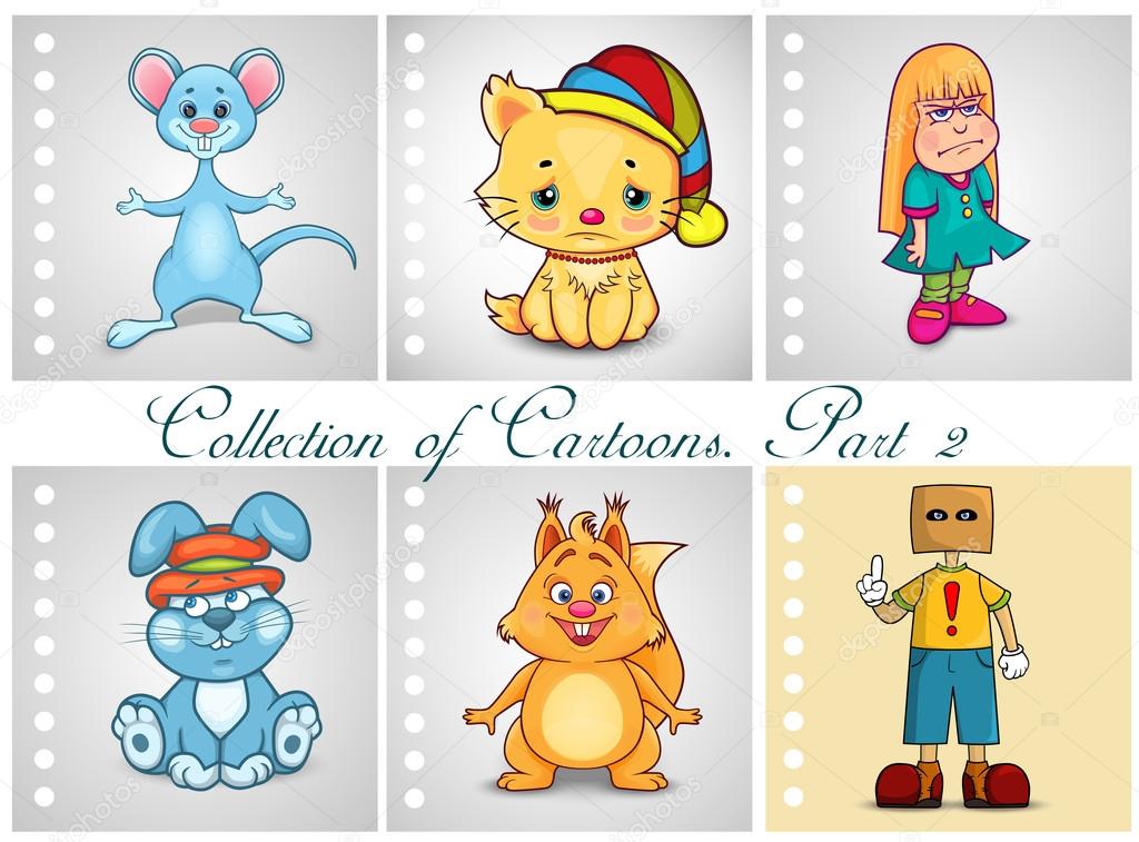 Collection of different cartoons. Part 2 Stock Vector Image by ©awatch2