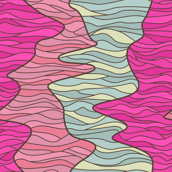 Безшовний барвистий фон з абстрактних вигнутих ліній — стоковий вектор