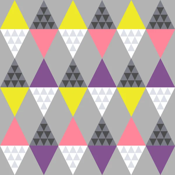 Бесшовный красочный фон из треугольников — стоковый вектор
