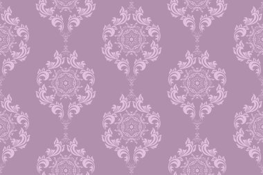 Kusursuz dekoratif duvar kağıdı deseni. Arka planda kusursuz çiçek süsü