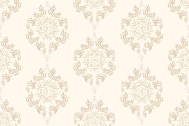 Kusursuz dekoratif duvar kağıdı deseni. Arka planda kusursuz çiçek süsü