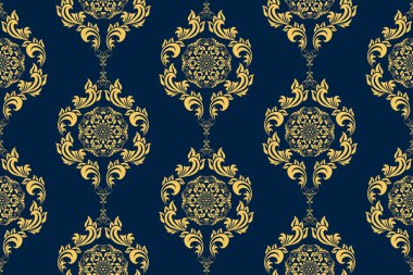 Kusursuz çiçek desenli duvar kağıdı deseni. Arka planda çiçek süsü var. Çağdaş kalıp