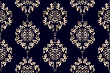 Kusursuz çiçek desenli duvar kağıdı deseni. Arka planda çiçek süsü var. Çağdaş kalıp