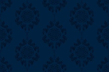 Kusursuz çiçek desenli duvar kağıdı deseni. Arka planda çiçek süsü var. Çağdaş kalıp