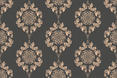 Kusursuz çiçek desenli duvar kağıdı deseni. Arka planda çiçek süsü var. Çağdaş kalıp