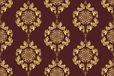 Kusursuz çiçek desenli duvar kağıdı deseni. Arka planda çiçek süsü var. Çağdaş kalıp