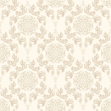 Arka planda kusursuz bir süs. Arka planda çiçek süsü var. Duvar kağıdı deseni