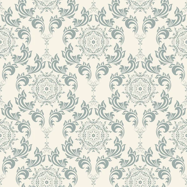 Seamless Decorative Ornament Background Floral Ornament Background Wallpaper Pattern — 图库矢量图片