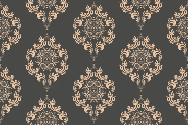 Seamless Decorative Wallpaper Pattern Seamless Floral Ornament Background — 스톡 벡터