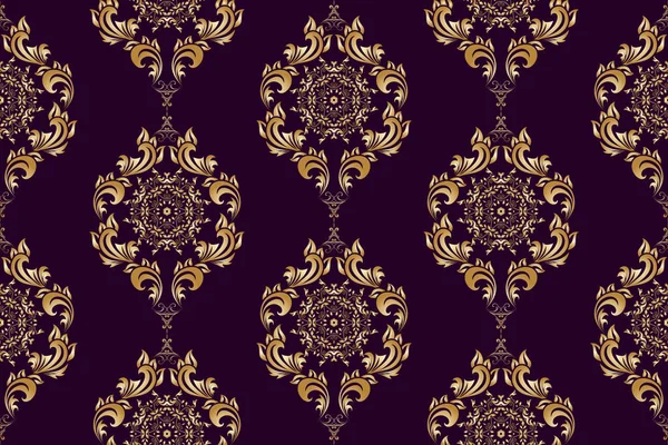 Seamless Decorative Wallpaper Pattern Seamless Floral Ornament Background — 스톡 벡터