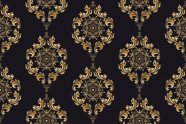 Seamless Decorative Wallpaper Pattern Seamless Floral Ornament Background — 스톡 벡터