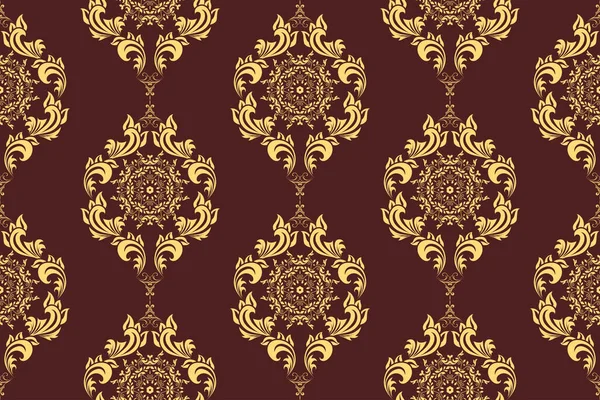 Seamless Decorative Wallpaper Pattern Seamless Floral Ornament Background — 스톡 벡터