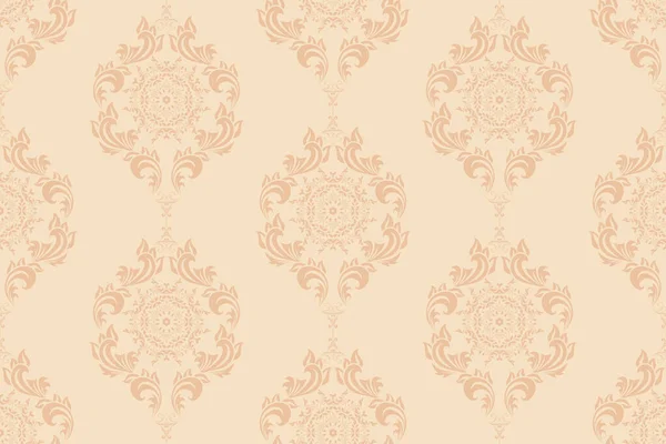 シームレスな装飾の壁紙パターン 背景にあるシームレスな花飾り — ストックベクタ