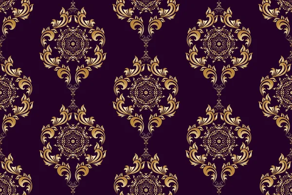 Seamless Decorative Wallpaper Pattern Seamless Floral Ornament Background — Archivo Imágenes Vectoriales