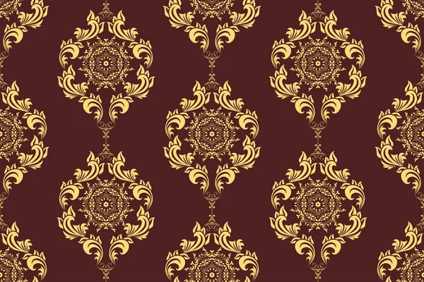 Seamless Decorative Wallpaper Pattern Seamless Floral Ornament Background — 스톡 벡터