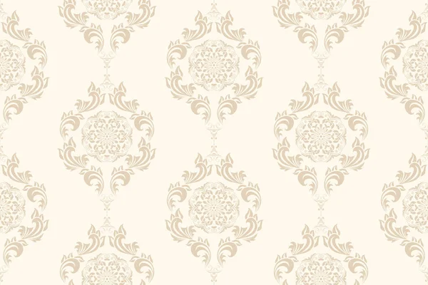 Seamless Floral Wallpaper Pattern Floral Ornament Background Contemporary Pattern — Archivo Imágenes Vectoriales