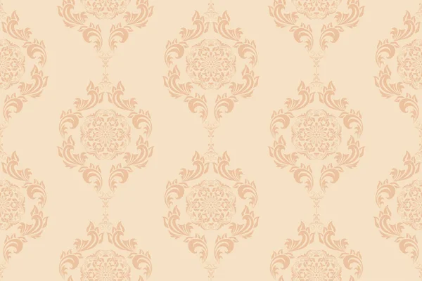 Seamless Floral Wallpaper Pattern Floral Ornament Background Contemporary Pattern — 图库矢量图片