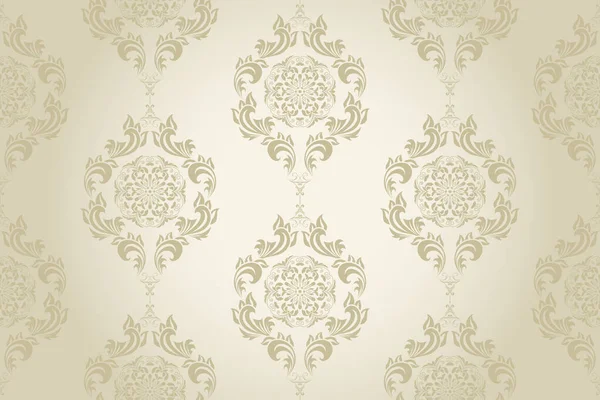 Seamless Floral Wallpaper Pattern Floral Ornament Background Contemporary Pattern — Vector de stock