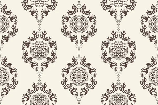 Seamless Floral Wallpaper Pattern Floral Ornament Background Contemporary Pattern — 图库矢量图片