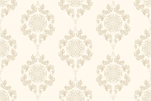 Seamless Floral Wallpaper Pattern Floral Ornament Background Contemporary Pattern — Archivo Imágenes Vectoriales