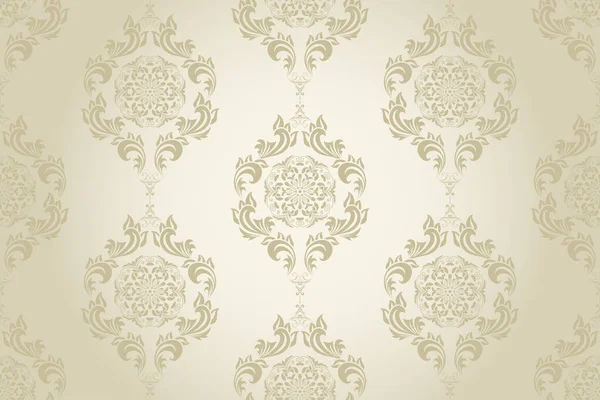 Seamless Floral Wallpaper Pattern Floral Ornament Background Contemporary Pattern — Archivo Imágenes Vectoriales