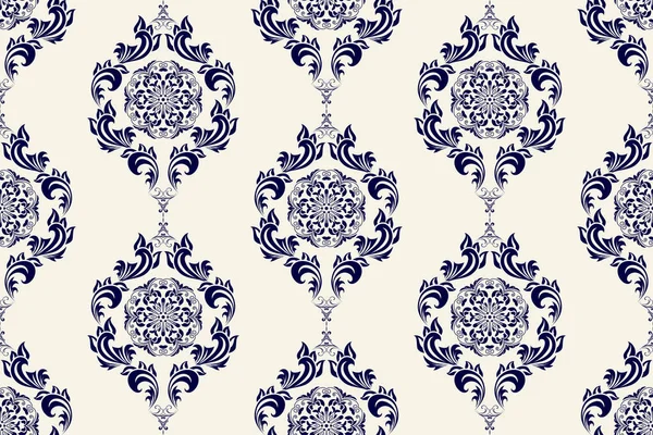 Seamless Floral Wallpaper Pattern Floral Ornament Background Contemporary Pattern — 图库矢量图片