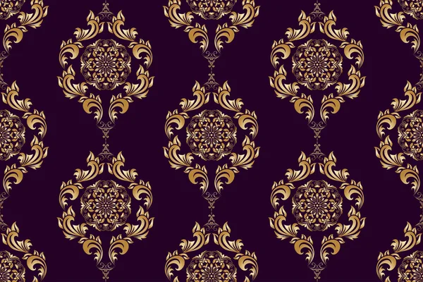 Seamless Floral Wallpaper Pattern Floral Ornament Background Contemporary Pattern — 图库矢量图片