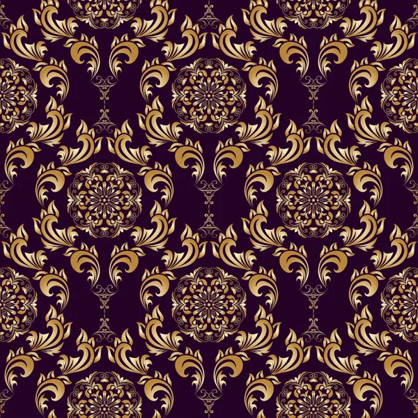Seamless Ornament Background Floral Ornament Background Wallpaper Pattern — Archivo Imágenes Vectoriales