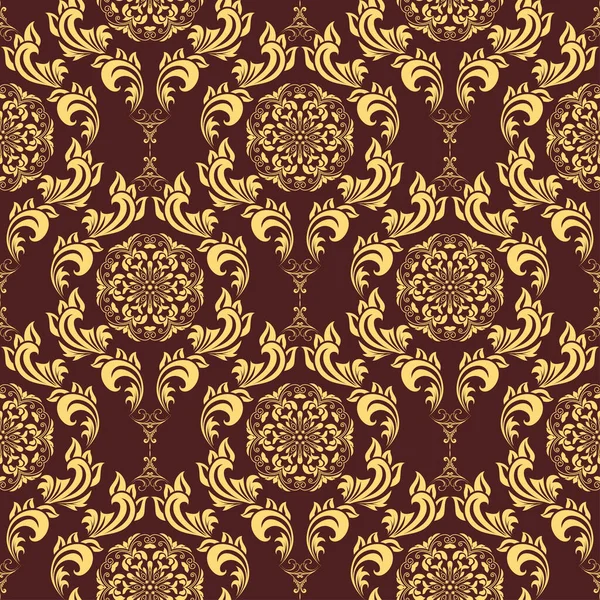 Seamless Ornament Background Floral Ornament Background Wallpaper Pattern — Stock Vector