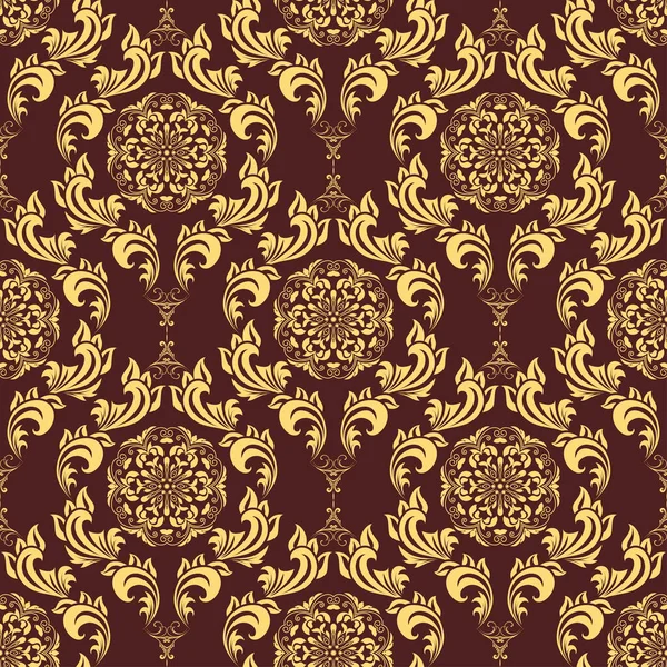 Seamless Ornament Background Floral Ornament Background Wallpaper Pattern — Archivo Imágenes Vectoriales