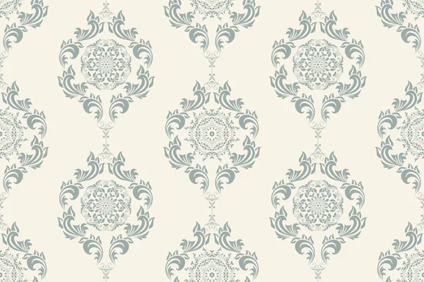 Arka planda kusursuz bir süs. Arka planda çiçek süsü var. Duvar kağıdı deseni. İç tasarımınız için şablon