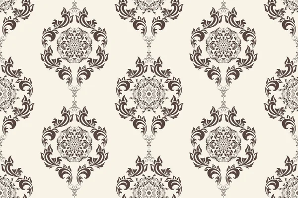 Ornamento Sem Costura Fundo Ornamento Floral Fundo Papel Parede Padrão — Vetor de Stock