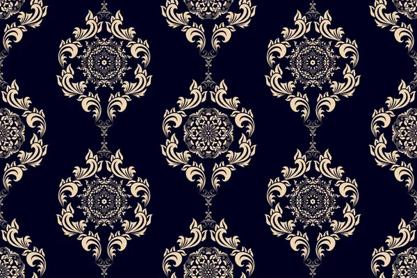 Seamless Ornament Background Floral Ornament Background Wallpaper Pattern Template Design — Archivo Imágenes Vectoriales