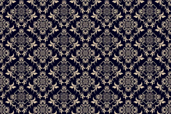 Seamless Ornament Background Floral Ornament Background Wallpaper Pattern Template Design — Stock vektor