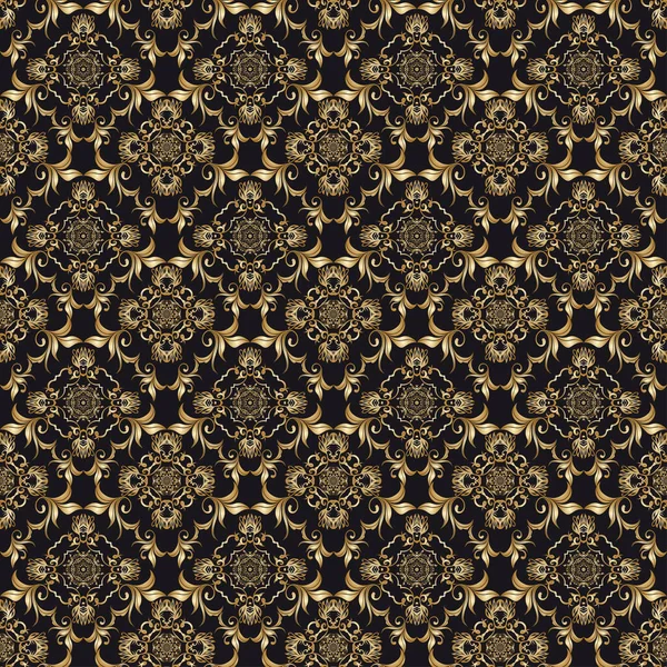 Seamless Pattern Background Seamless Floral Ornament Background Seamless Texture Wallpapers — Archivo Imágenes Vectoriales