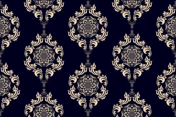 Seamless Floral Wallpaper Pattern Floral Ornament Background Contemporary Pattern 벡터 그래픽