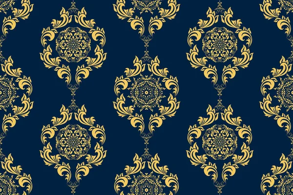 Seamless Ornament Background Floral Ornament Background Wallpaper Pattern Template Design — Stock Vector