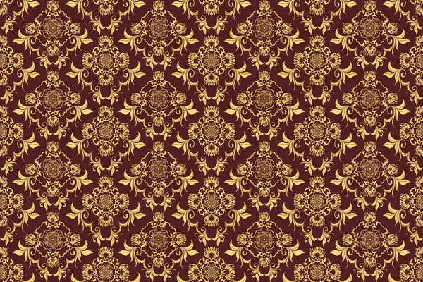 Seamless Ornament Background Floral Ornament Background Wallpaper Pattern Template Design 스톡 일러스트레이션