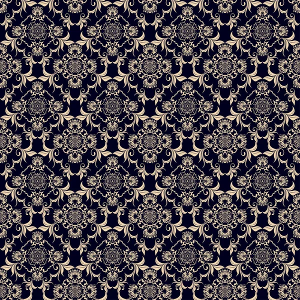 Seamless Pattern Background Seamless Floral Ornament Background Seamless Texture Wallpapers 스톡 일러스트레이션