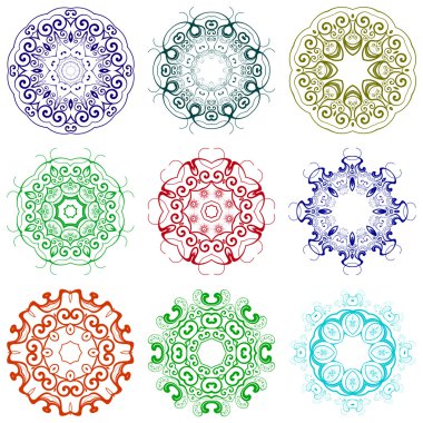 Composition with beautiful circular pattern for your design