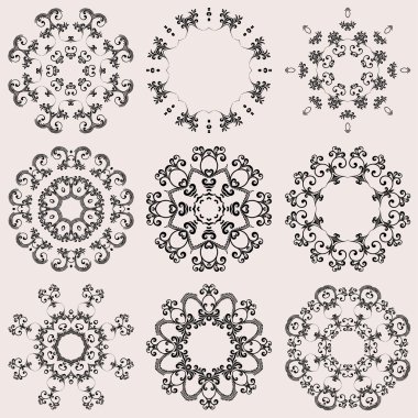 Composition with beautiful circular pattern on background for yo