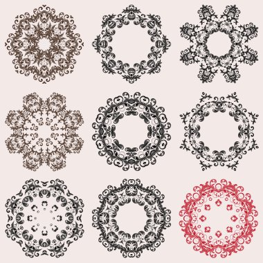 Composition with beautiful circular pattern on background for your design