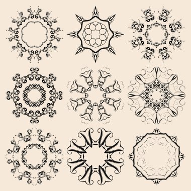 yuvarlak bir süs arka plan ayarla