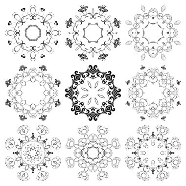 süsler yuvarlak bir dizi