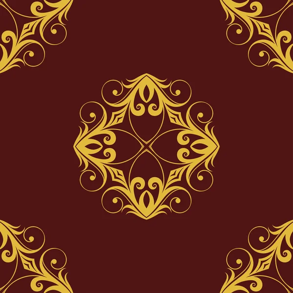 Seamless vintage background with ornament — Stockvector