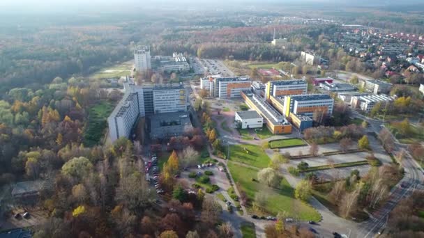 Katowice Polonia Noviembre 2020 Evacuación Del Hospital Durante Pandemia Coronavirus — Vídeo de stock