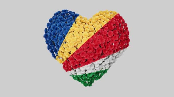 Fête Nationale Des Seychelles Juin Jour Indépendance Animation Cardiaque Avec — Video