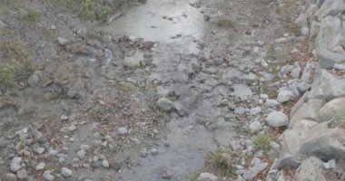 Dağlarda bir dere. Steinibach. Wirzweli. Nidwalden. İsviçre.